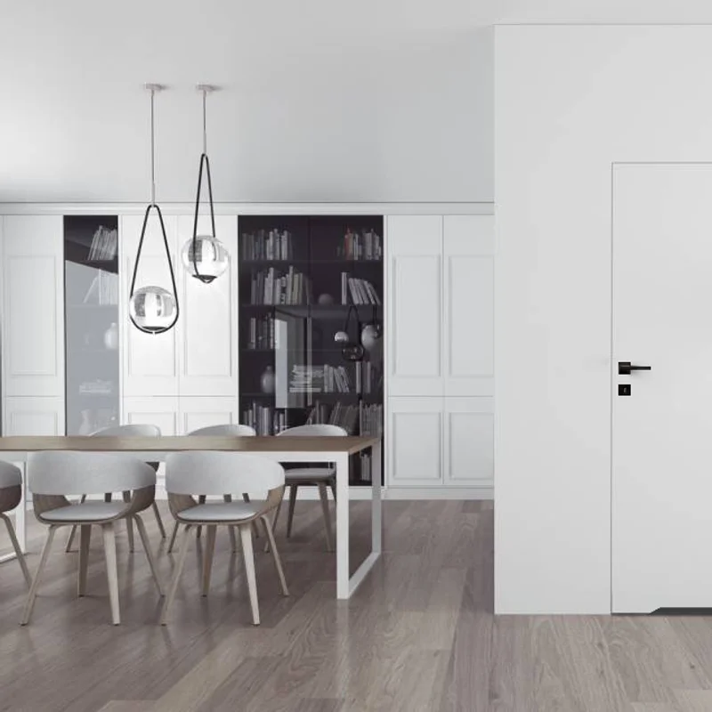 Drzwi Sara Eco 2 odwrotna przylga ukryte lewe WC 80 cm plast