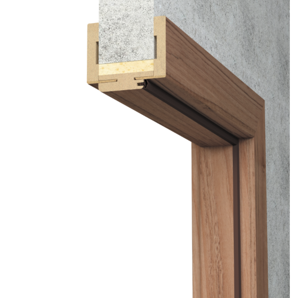 Ościeżnica   Ościeżnica regulowana malowana Binito z kątownikiem T80 DRE 75-95 Prawa 80cm przylgowa 