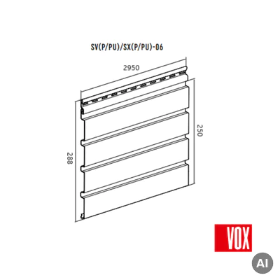 Panele zewnętrzne Fronto lamele Orzech 3028095