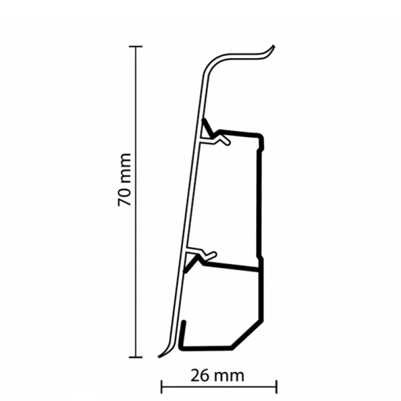 Listwa Dąb Flamenco 197, 5905167851524 - 3