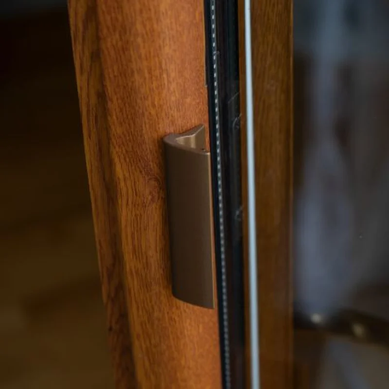 Pochwyt balkonowy aluminiowy przyszybowy Złoty Gold, 115GOL