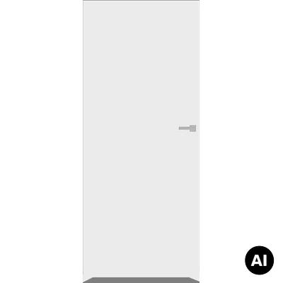 Zestaw Drzwi ukryte + Ościeżnica biała Sara Eco 2 WC bezprzylgowe (otwierane na zewnątrz) Lewe 80 cm płyta, 5901316049842, 5901316110665