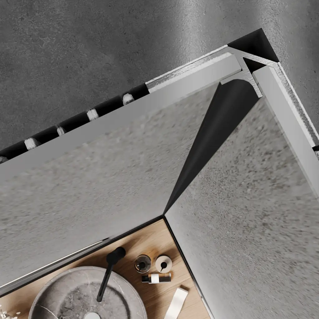 Narożnik wewnętrzny Modee BLACK MATT A4 2800mm, 5905167882726, Narożnik wewnętrzny, Modee Akcesoria do paneli ściennych, Modee