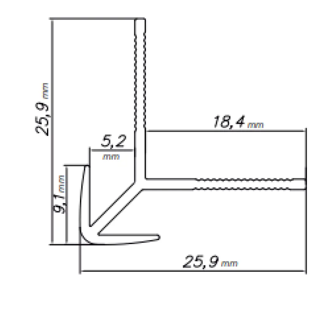 Narożnik zewnętrzny