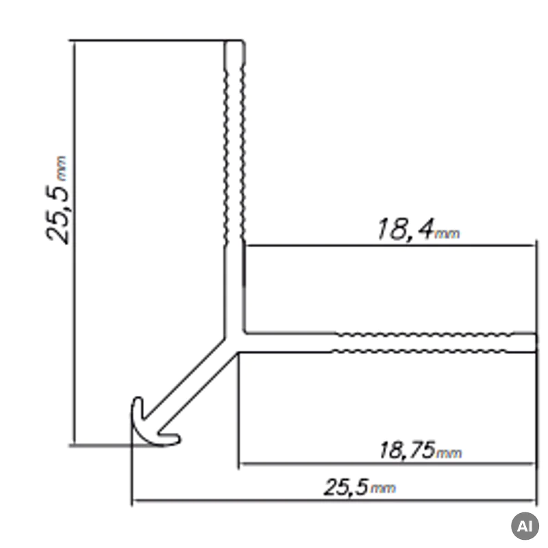 Narożnik zewnętrzny Modee SILVER A1 2800mm, 5905167884041