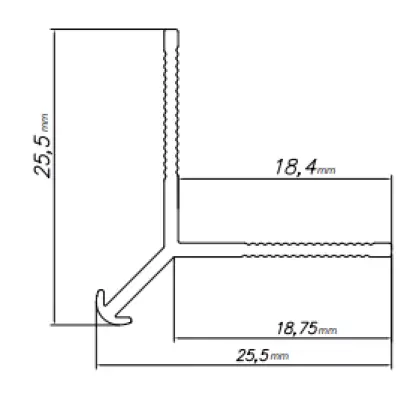 Narożnik zewnętrzny Modee TITANIUM A3 2800mm, 5905167884058