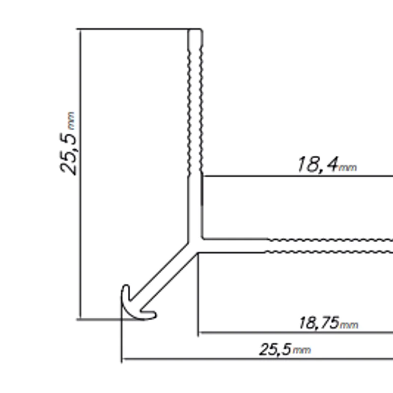 Narożnik zewnętrzny Modee TITANIUM A3 2800mm, 590516788405
