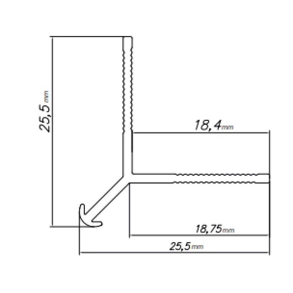Narożnik zewnętrzny Modee BLACK MATT A4 2800mm, 5905167884065, Narożnik zewnętrzny, Modee Akcesoria do paneli ściennych, Modee