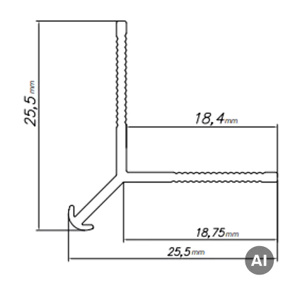 Narożnik zewnętrzny Modee BLACK MATT A4 2800mm, 5905167884065