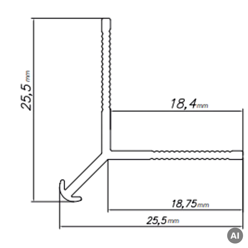 Narożnik zewnętrzny Modee BLACK MATT A4 2800mm, 5905167884