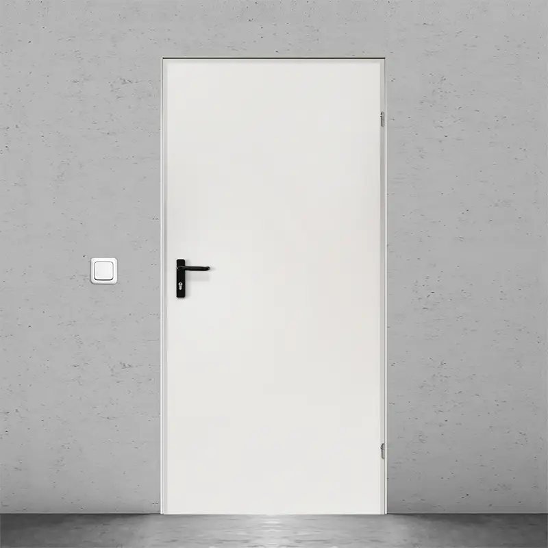 Drzwi zewnętrzne stalowe ECOUNI EU401 T40 Białe 80 Prawe,