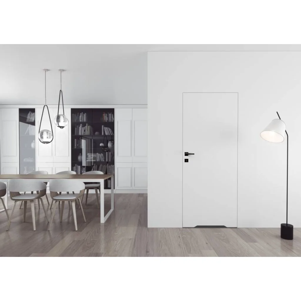 Zestaw Drzwi ukryte + Ościeżnica biała Sara Eco 2 WC bezprzylgowe (otwierane na zewnątrz) Prawe 70 cm płyta, DRE 400010390, 5901316110603, Zestaw, Sara Eco 2, DRE