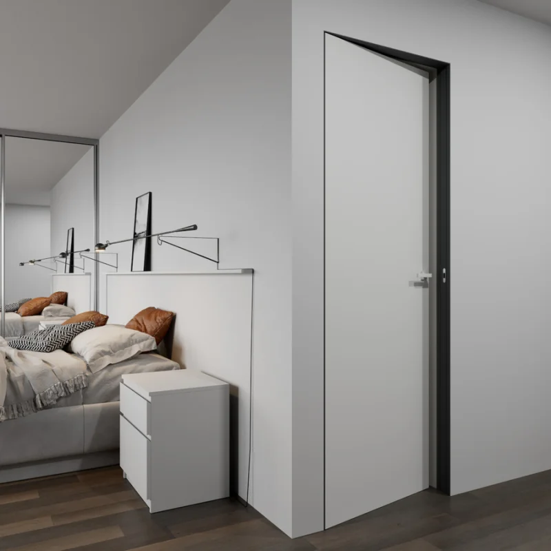 Zestaw Drzwi ukryte + Ościeżnica Sara Color odwrotna przyl