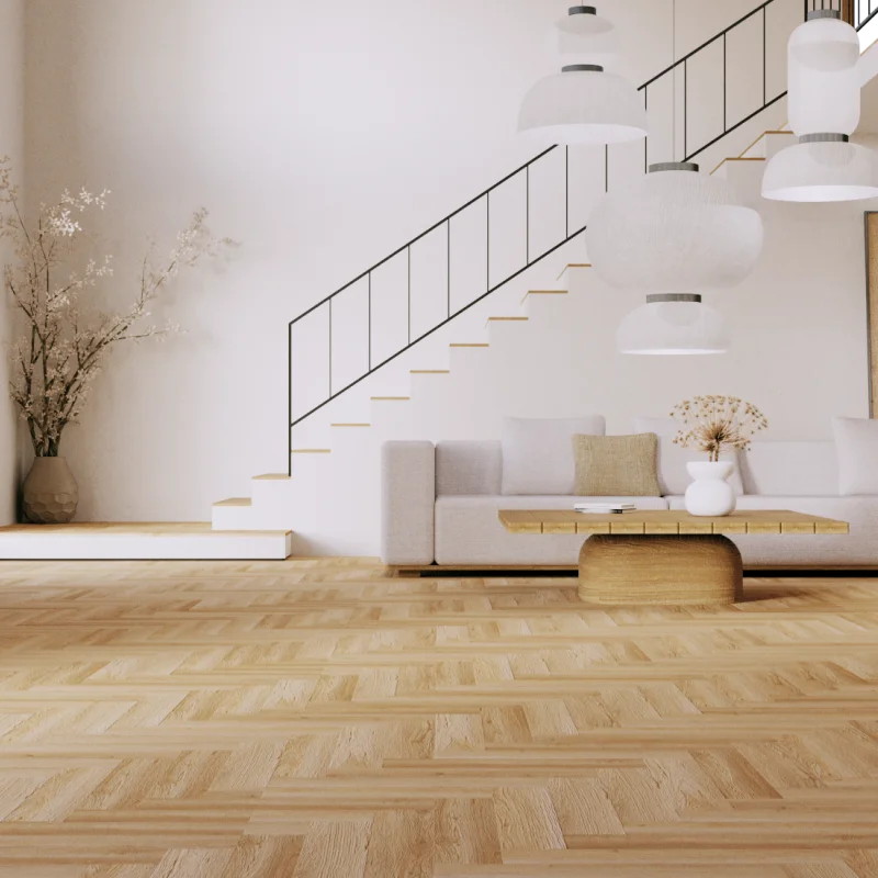 Panele winylowe ze zintegrowanym podkładem Jodełka Lille K