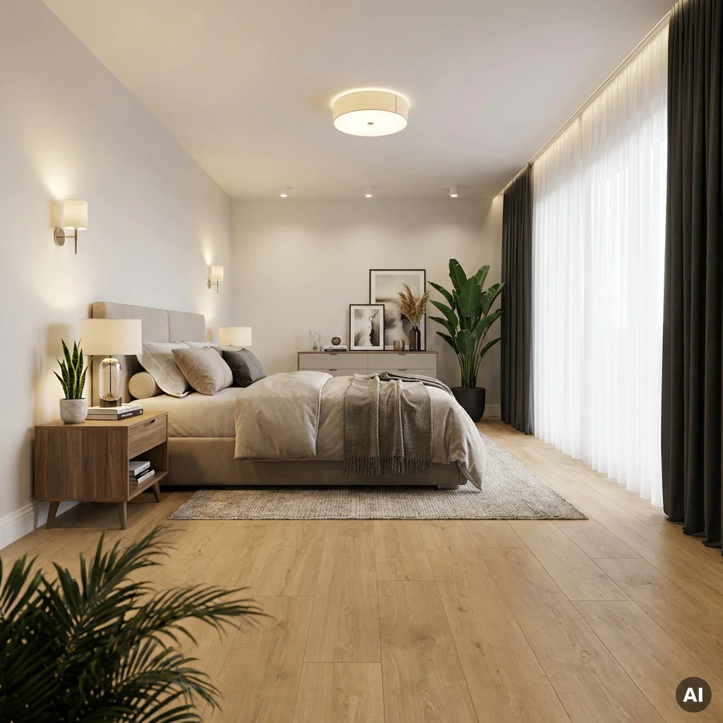 Panele Podłogowe Dąb Szczotkowany Naturalny Ciepły SIG4762 AC4 9 mm, Panele podłogowe, Capture, Quick-Step