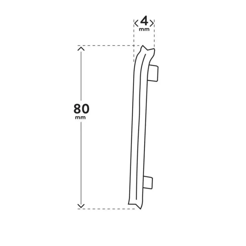 Narożnik wewnętrzny VIGO 80 Biały, 5905167826553, Vigo zakończenia, Vigo Zakończenia, Arbiton