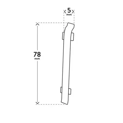 Łącznik VIGO 80 Biały, 5905167826591
