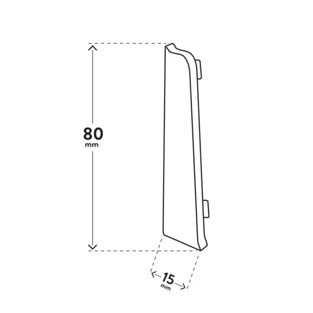 Zakończenie lewe + prawe VIGO 80 Białe, 5905167826638, Vigo zakończenia, Vigo Zakończenia, Arbiton