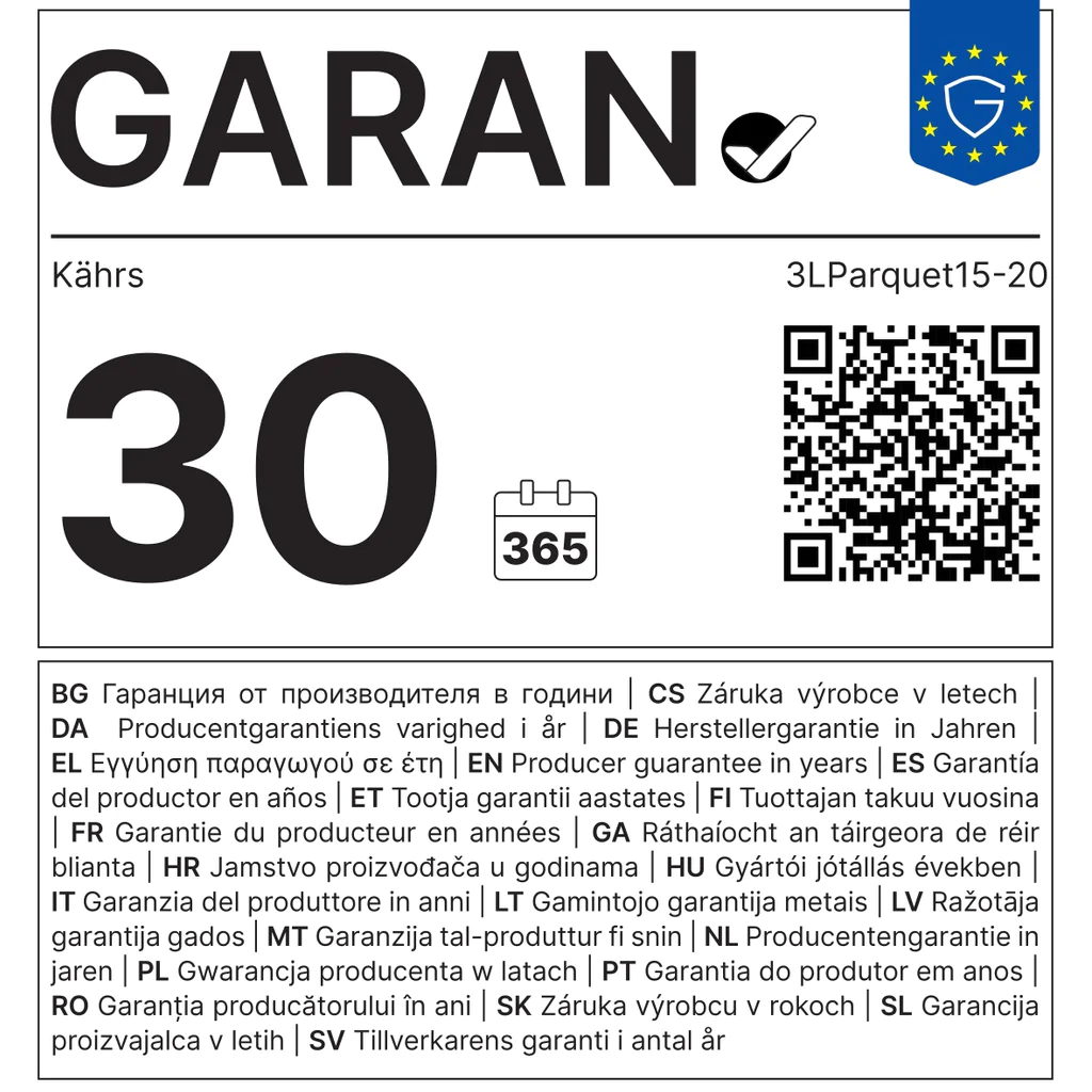 Podłoga drewniana Dąb Domo Ciemny 15 mm, 152XDDEKFPKW195, Podłoga drewniana, Da Capo, Kahrs