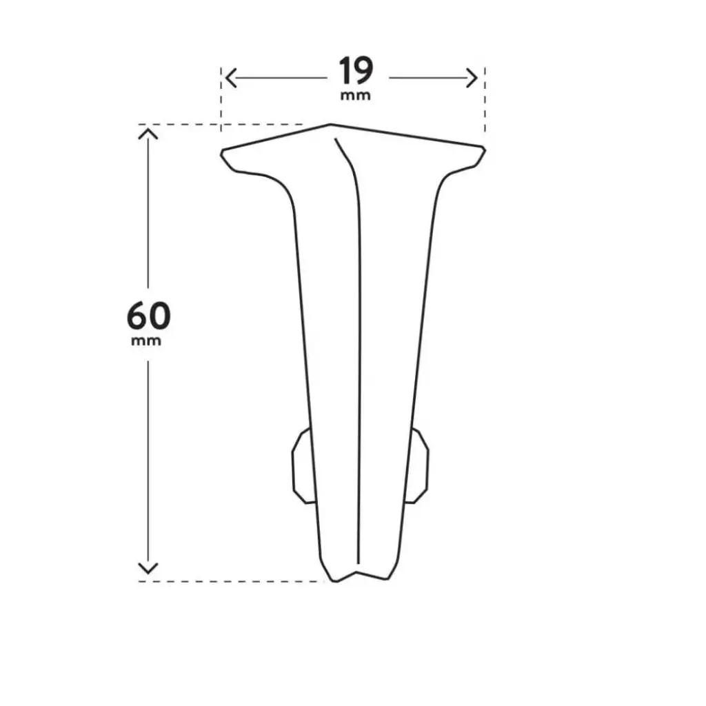 Narożnik wewnętrzny VIGO 60 Biały, 5905167825990, Vigo zakończenia, Vigo Zakończenia, Arbiton