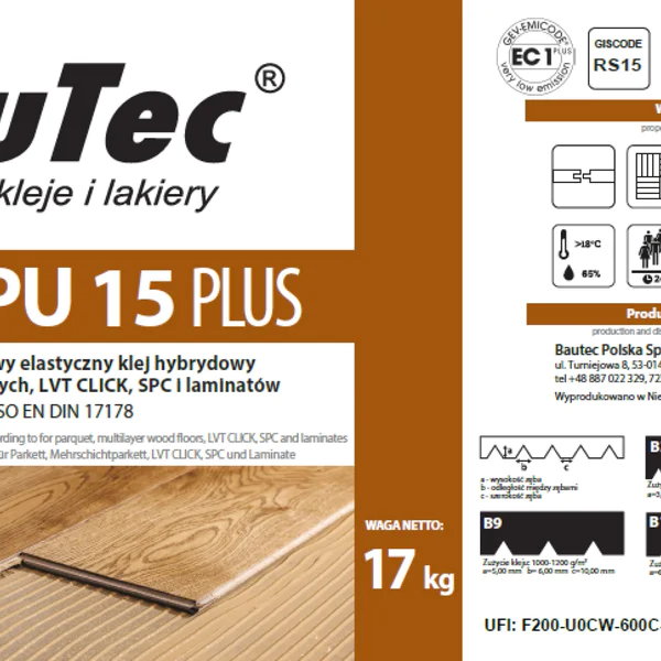 Klej do drewna BauTec TEC SPU 15 PLUS 17kg, TEC SPU-15P - 5