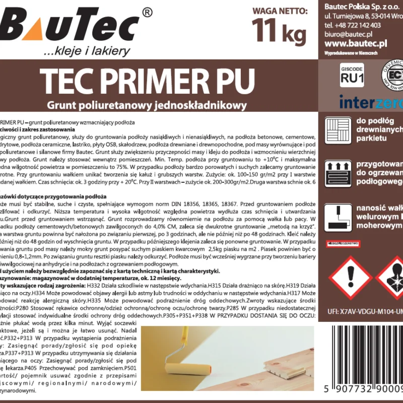 Grunt BauTec PRIMER PU Fast 11 kg TEC PRIM11 - 3