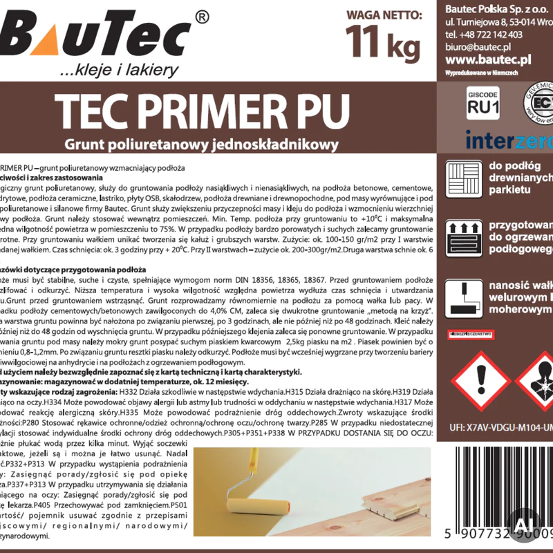 Grunt BauTec PRIMER PU Fast 11 kg TEC PRIM11 - 3