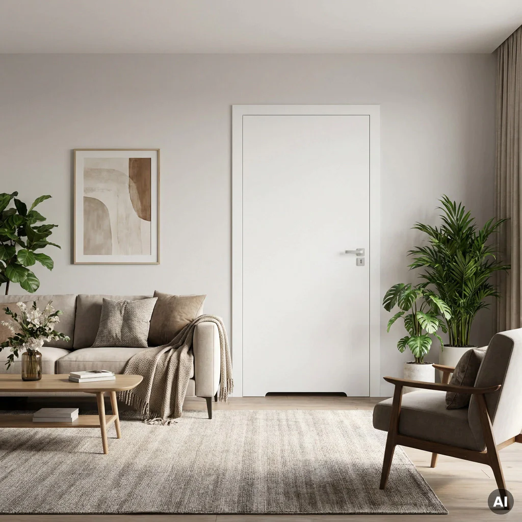 Drzwi Porta VECTOR Premium T WC Lewe 80cm bezprzylgowe, SPAPMT0L08UBIWAYU0H000, Drzwi wewnętrzne, PORTA VECTOR PREMIUM, PORTA