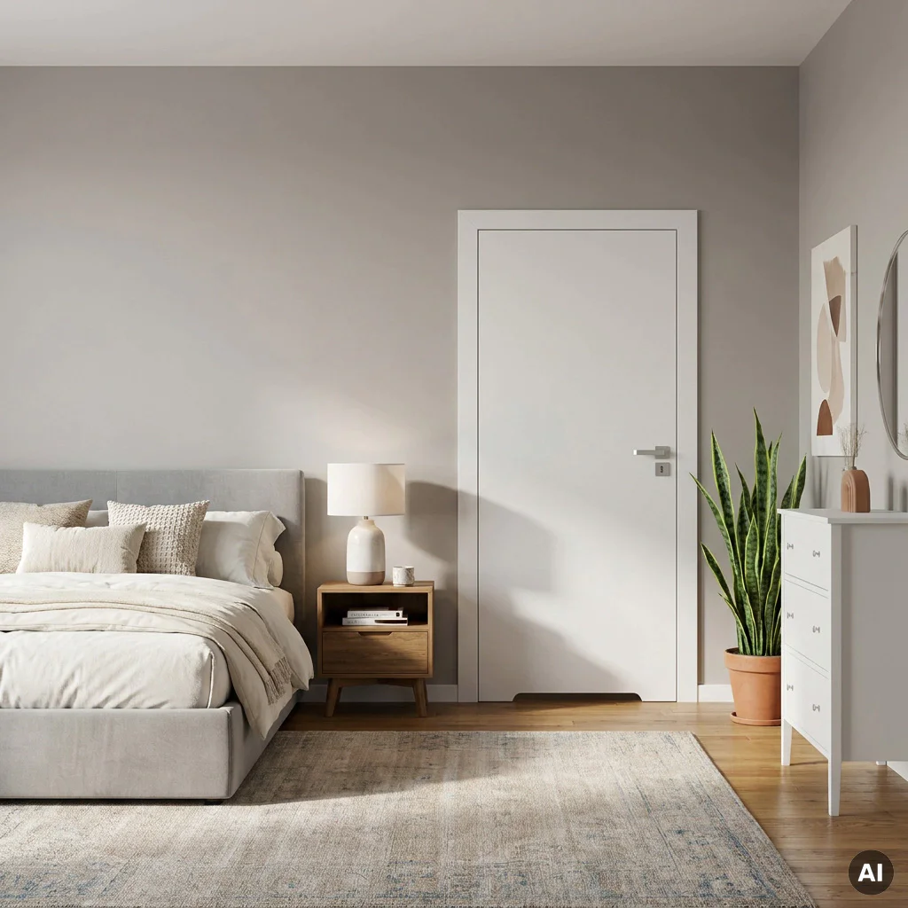 Drzwi Porta VECTOR Premium T WC Lewe 80cm bezprzylgowe, SPAPMT0L08UBIWAYU0H000, Drzwi wewnętrzne, PORTA VECTOR PREMIUM, PORTA