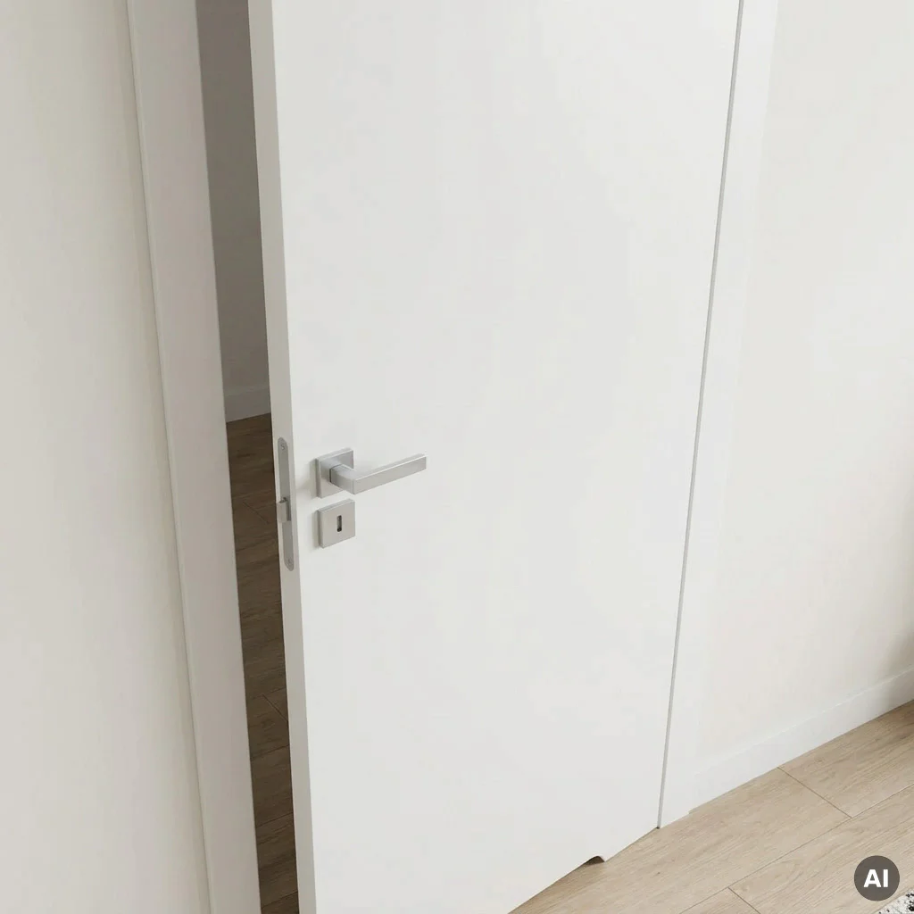 Drzwi Porta VECTOR Premium T WC Prawe 80cm bezprzylgowe, SPAPMT0P08UBIWAYU0H000, Drzwi wewnętrzne, PORTA VECTOR PREMIUM, PORTA