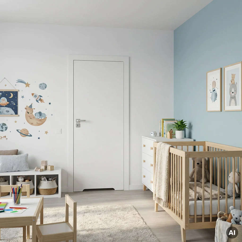 Drzwi Porta VECTOR Premium T WC Prawe 80cm bezprzylgowe, SPAPMT0P08UBIWAYU0H000, Drzwi wewnętrzne, PORTA VECTOR PREMIUM, PORTA
