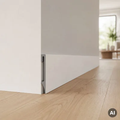 Listwa przypodłogowa Espumo 401 Biała 2,4 m, 401 ESP401 2.4