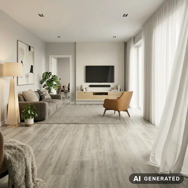Panele Winylowe SPC LVT z podkładem Dusty Grey Szary 5 mm K