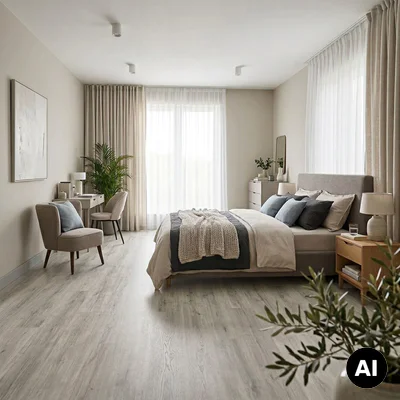 Panele Winylowe SPC LVT Dusty Grey z podkładem DOU-603-IB Klasa 33 5 mm
