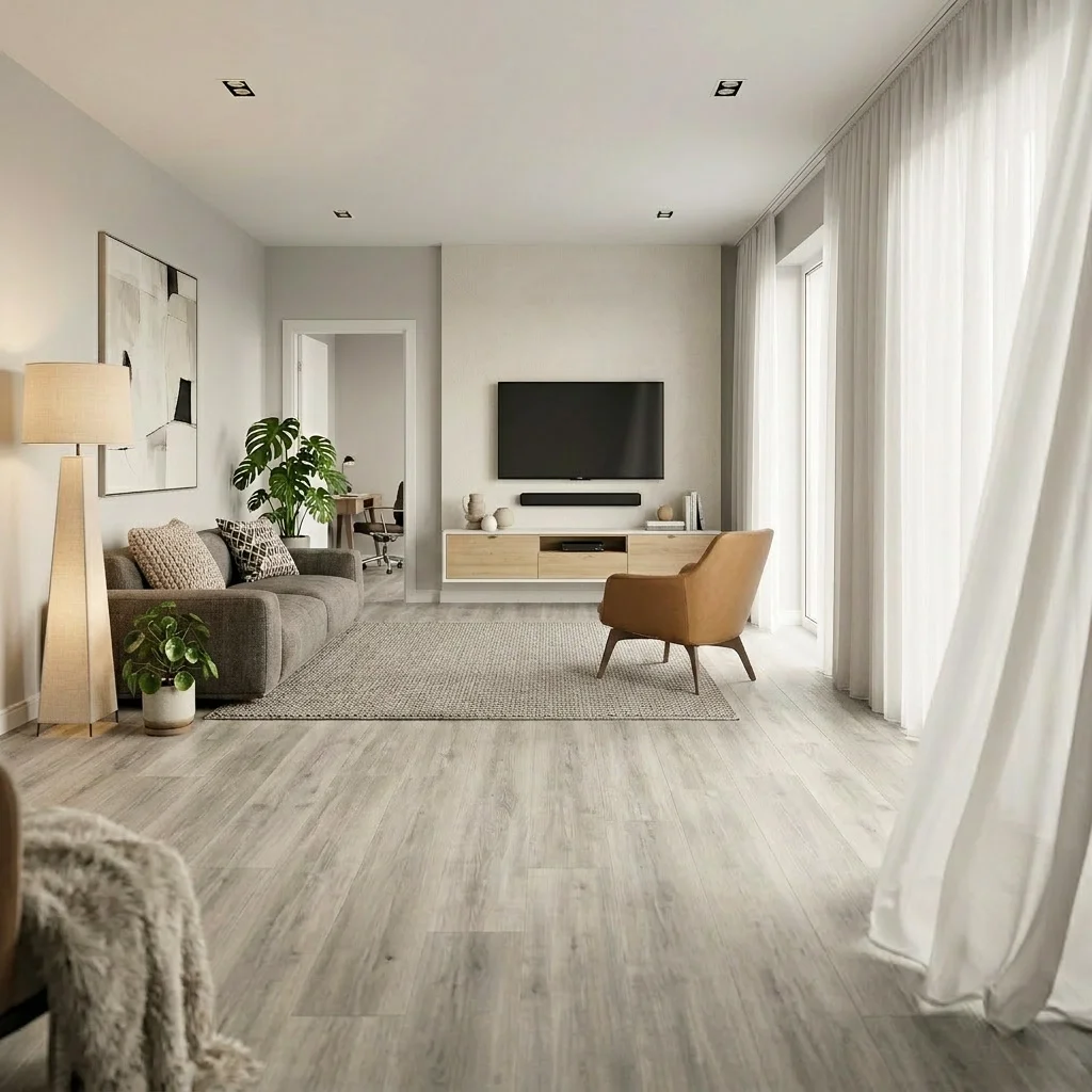 Panele Winylowe SPC LVT Dusty Grey z podkładem DOU-603-IB Klasa 33 5 mm, Panele winylowe, Douro + Podkład, Douro