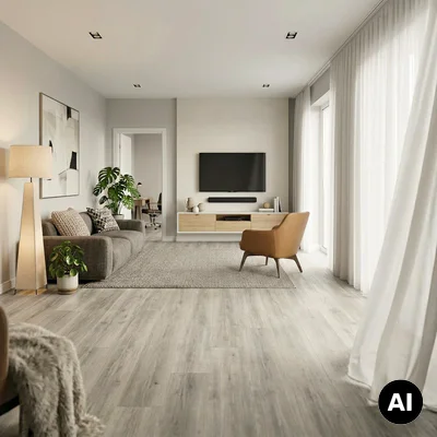 Panele Winylowe SPC LVT Dusty Grey z podkładem DOU-603-IB Klasa 33 5 mm