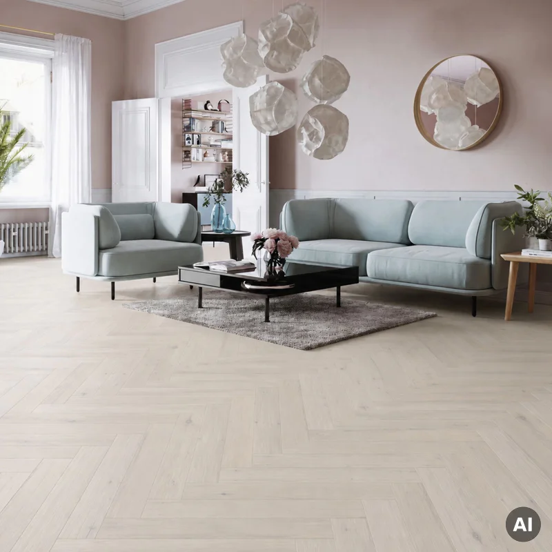 Podłoga drewniana Dąb Cappuccino Jodła Klasyczna 14 mm, 1