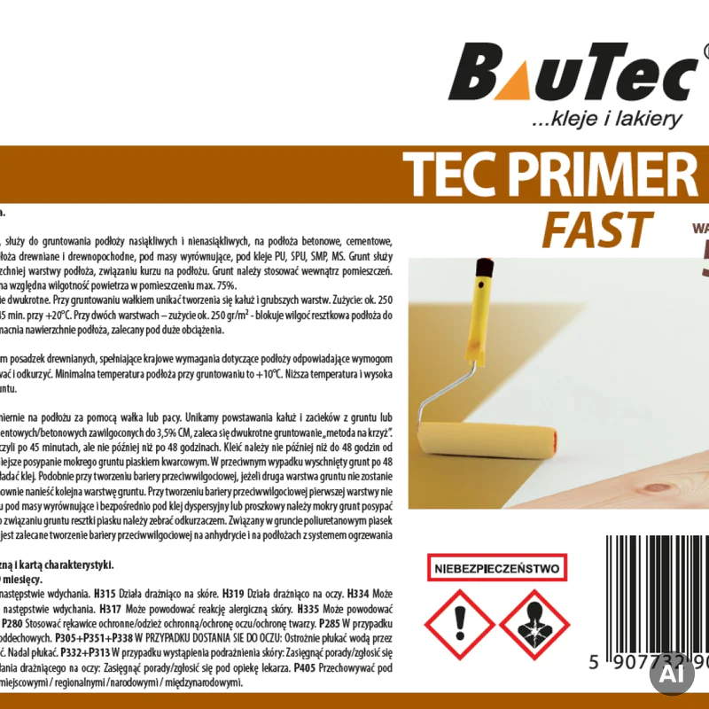 Grunt poliuretanowy BauTec PRIMER PU Fast 5 kg, 1077-43PRIM 
