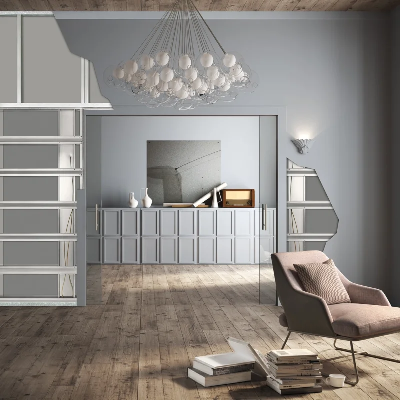 System Przesuwny kaseta Luce podwójna - 3