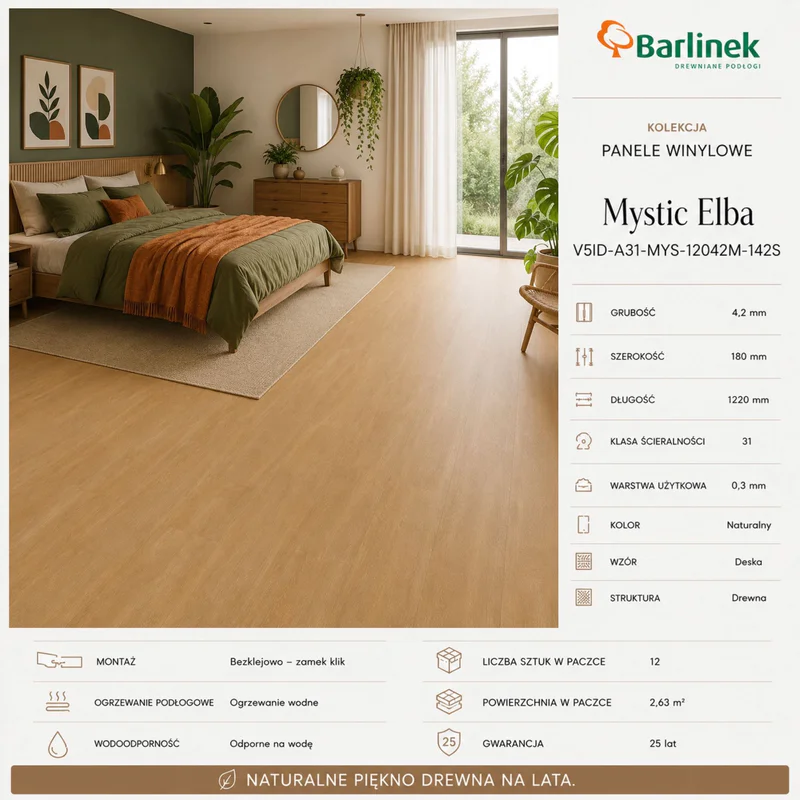 Panele Winylowe Mystic Elba V5ID-A31-MYS-12042M-142S Klasa 3