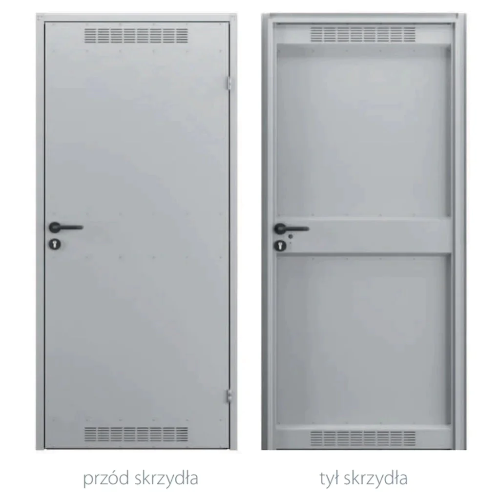 Drzwi uniwersalne metalowe Porta 80 model 2 , DNWPL2MU080000SP2K0000, Drzwi uniwersalne, Drzwi do pom.gospodarczych i kom. lok., PORTA