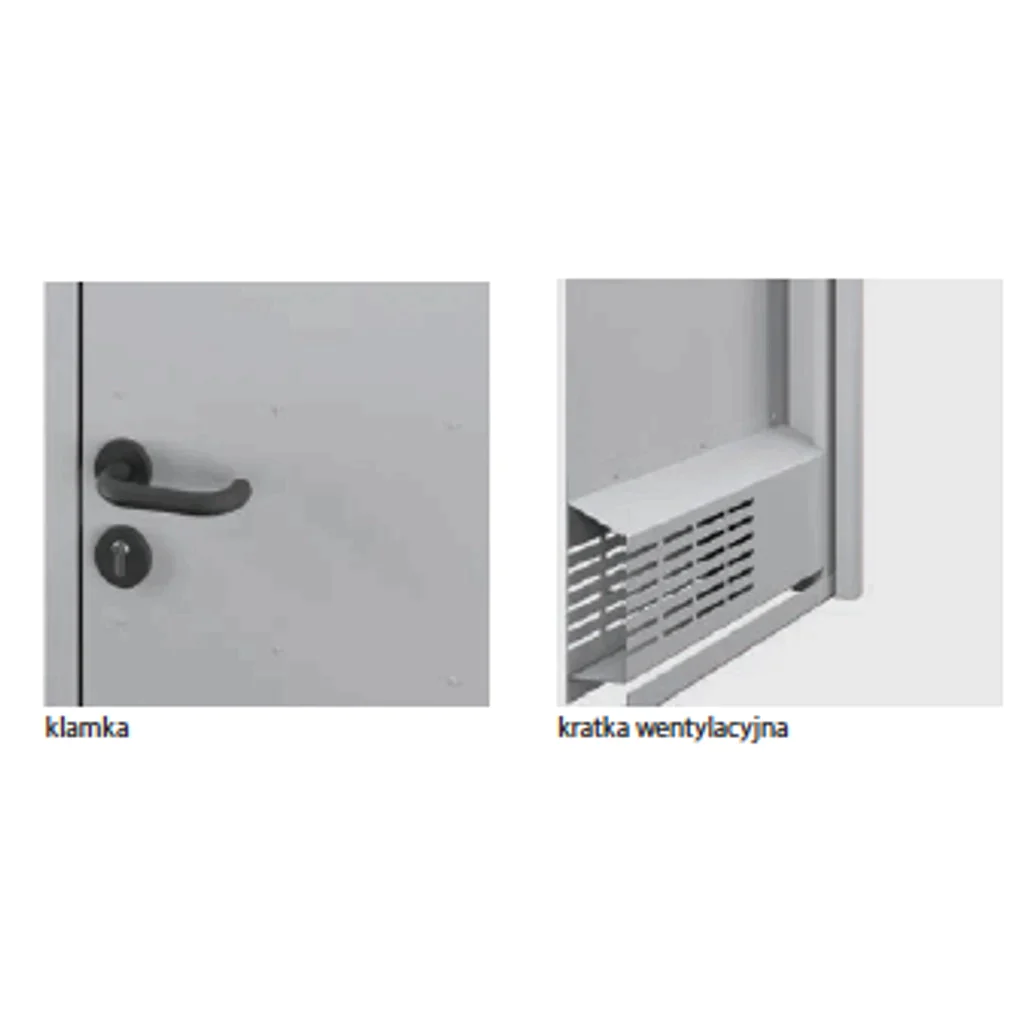 Drzwi uniwersalne metalowe Porta 80 model 2 , DNWPL2MU080000SP2K0000, Drzwi uniwersalne, Drzwi do pom.gospodarczych i kom. lok., PORTA