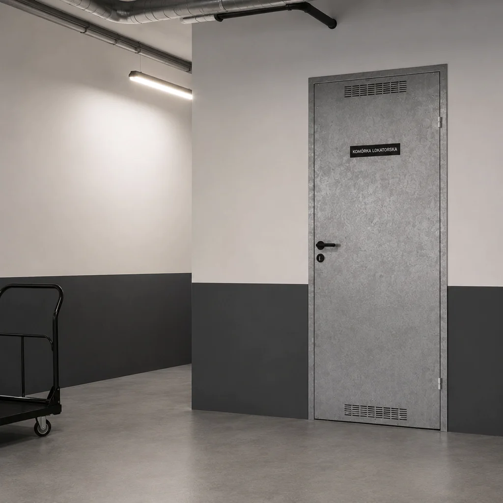 Drzwi uniwersalne metalowe Porta 80 model 2 , DNWPL2MU080000SP2K0000, Drzwi uniwersalne, Drzwi do pom.gospodarczych i kom. lok., PORTA