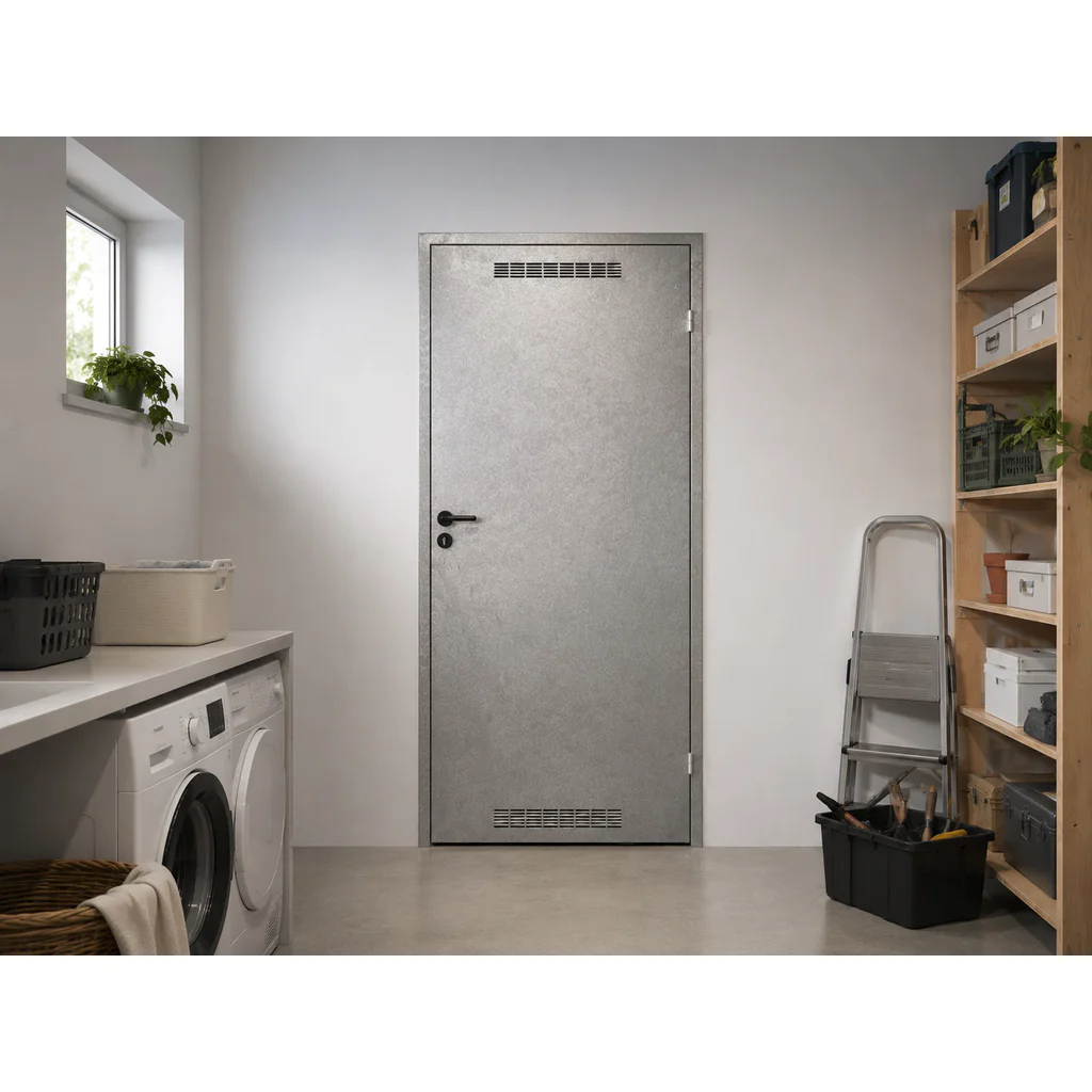Drzwi uniwersalne metalowe Porta 80 model 2 , DNWPL2MU080000SP2K0000, Drzwi uniwersalne, Drzwi do pom.gospodarczych i kom. lok., PORTA