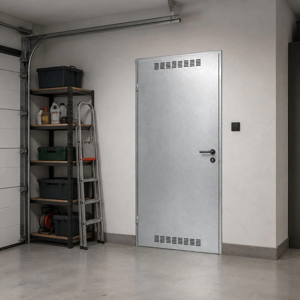 Drzwi uniwersalne metalowe Porta 80 model 2 , DNWPL2MU080000SP2K0000, Drzwi uniwersalne, Drzwi do pom.gospodarczych i kom. lok., PORTA