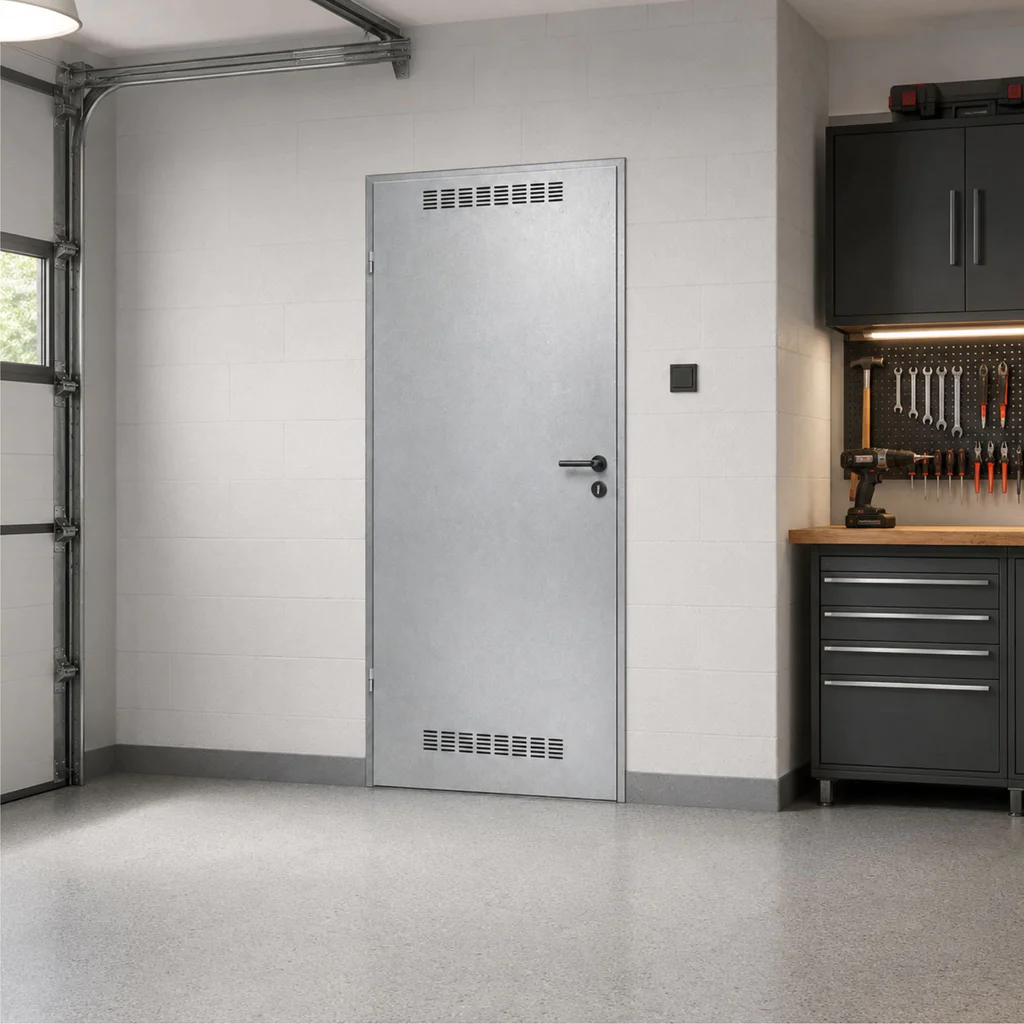 Drzwi uniwersalne metalowe Porta 80 model 2 , DNWPL2MU080000SP2K0000, Drzwi uniwersalne, Drzwi do pom.gospodarczych i kom. lok., PORTA