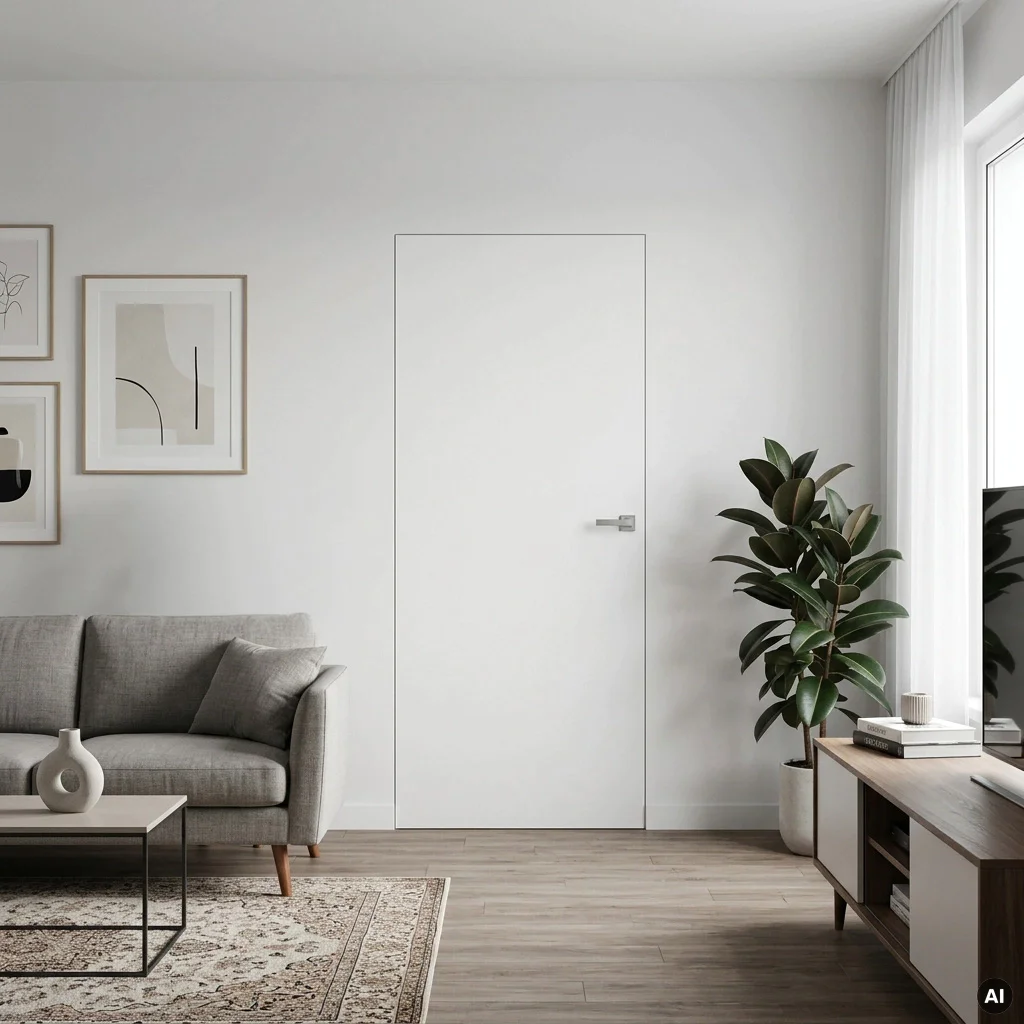 Drzwi Sara Eco 2 odwrotna przylga ukryte prawe 70 cm plaster miodu, DRE 400010016, Drzwi wewnętrzne, Sara Eco 2, DRE