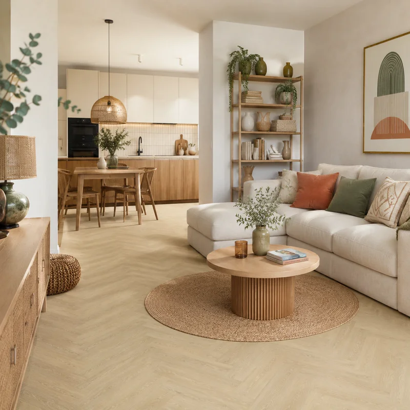 Panele winylowe SPC LVT Jodełka Dąb Deventer CAS 236 5 mm