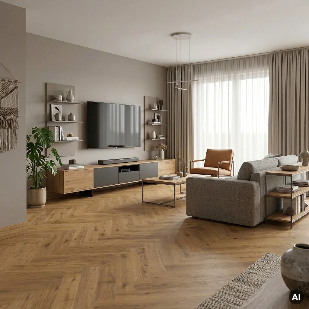Panele winylowe SPC Jodełka Glow 5 mm Klasa 33, DOU HB 611-IB, Panele winylowe, Douro Herringbone, Douro