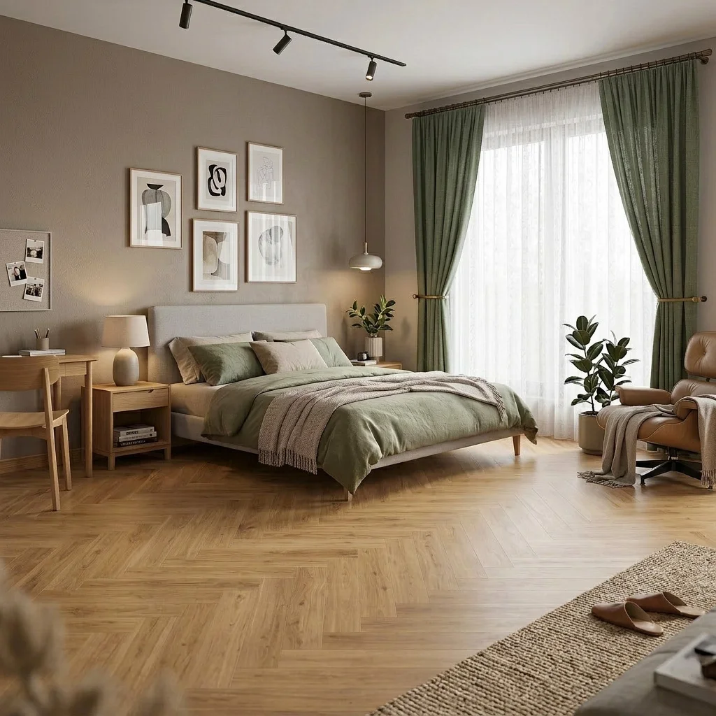 Panele winylowe SPC Jodełka Glow DOU HB 611-IB Klasa 33 5 mm, Panele winylowe, Douro Herringbone, Douro